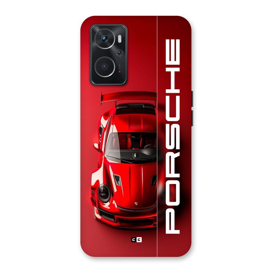 Red Porsche Back Case for Oppo K10 4G