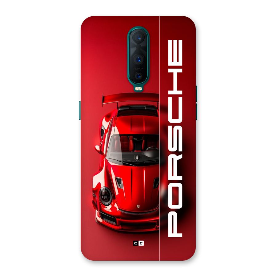 Red Porsche Back Case for Oppo R17 Pro