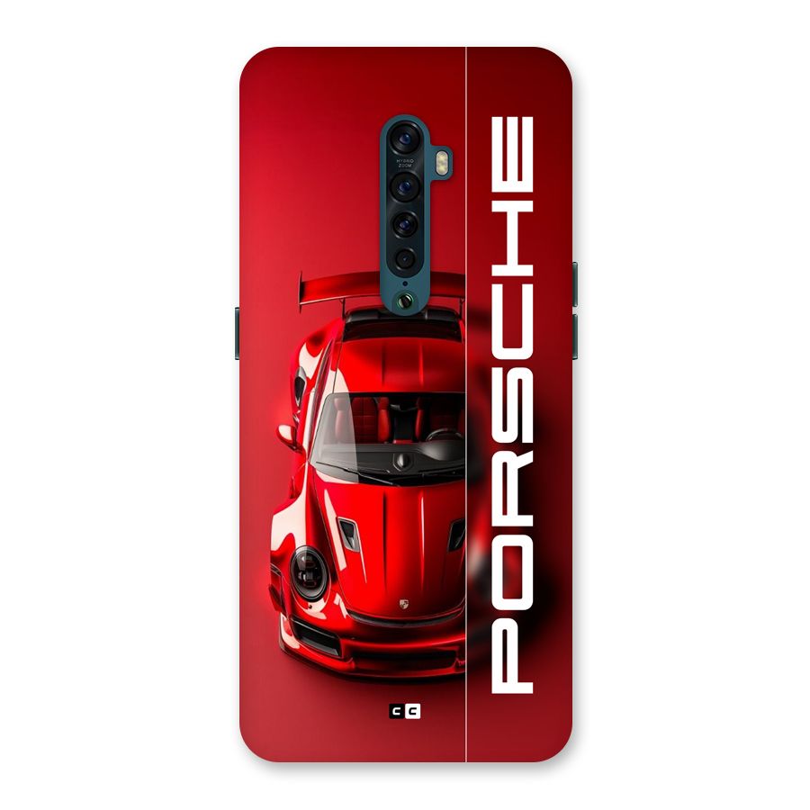 Red Porsche Back Case for Oppo Reno2