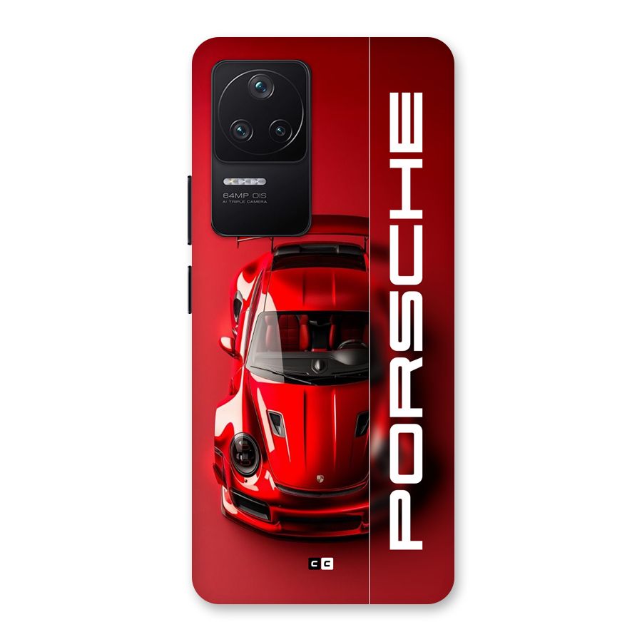 Red Porsche Back Case for Poco F4 5G