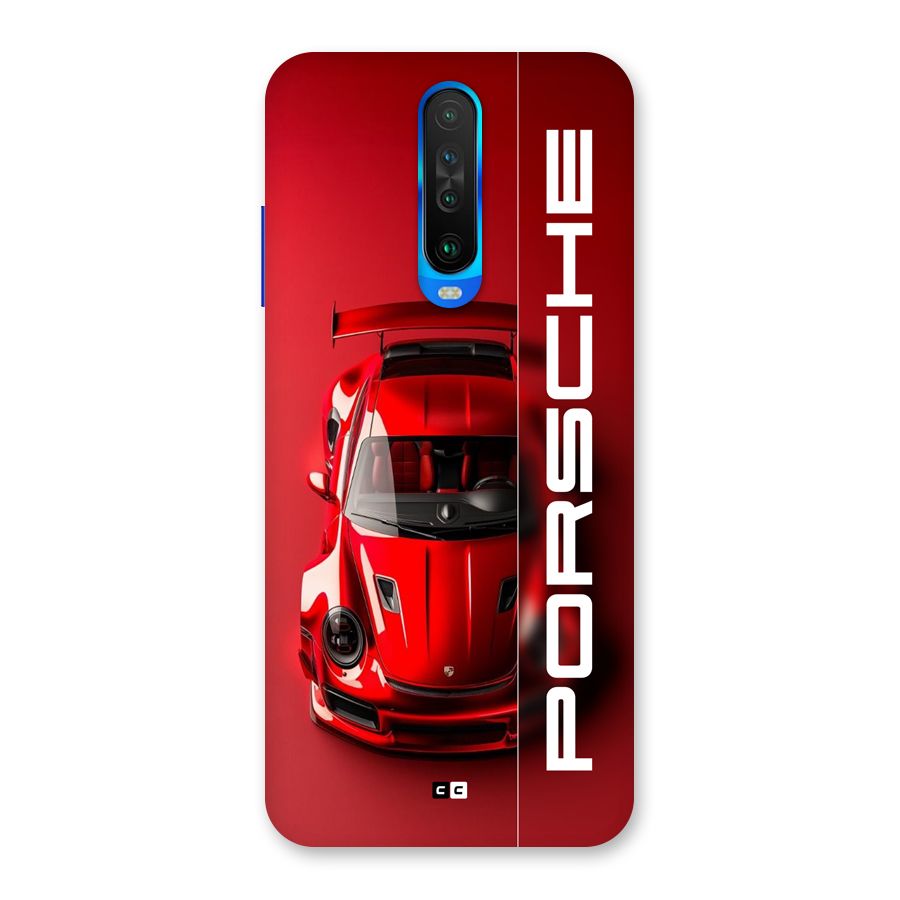 Red Porsche Back Case for Poco X2