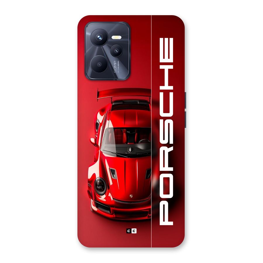 Red Porsche Back Case for Realme C35