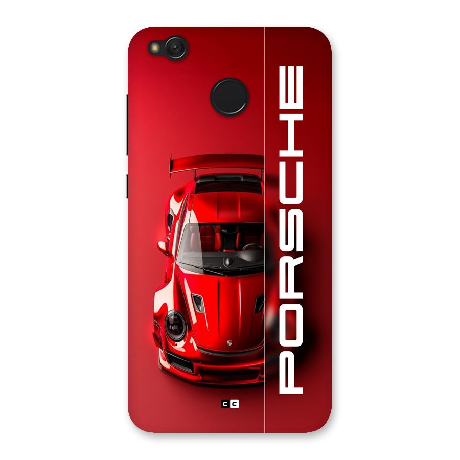 Red Porsche Back Case for Redmi 4