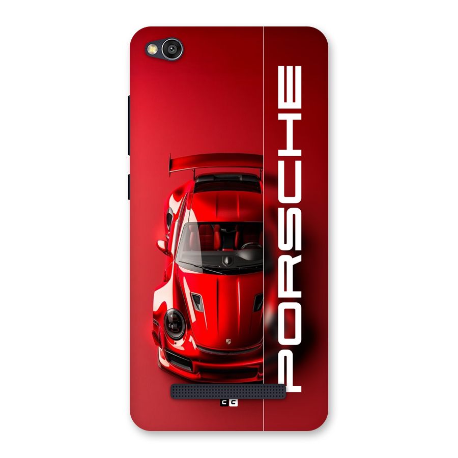 Red Porsche Back Case for Redmi 4A