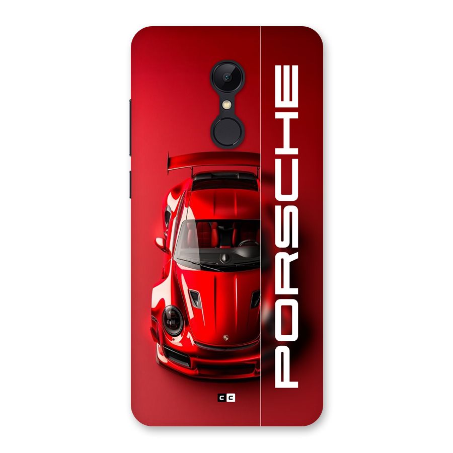 Red Porsche Back Case for Redmi 5