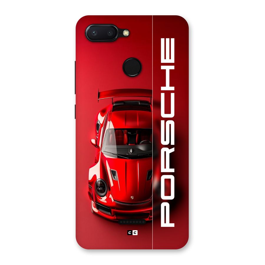 Red Porsche Back Case for Redmi 6