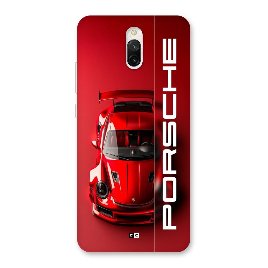 Red Porsche Back Case for Redmi 8A Dual