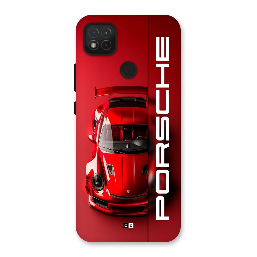 Red Porsche Back Case for Redmi 9 Activ