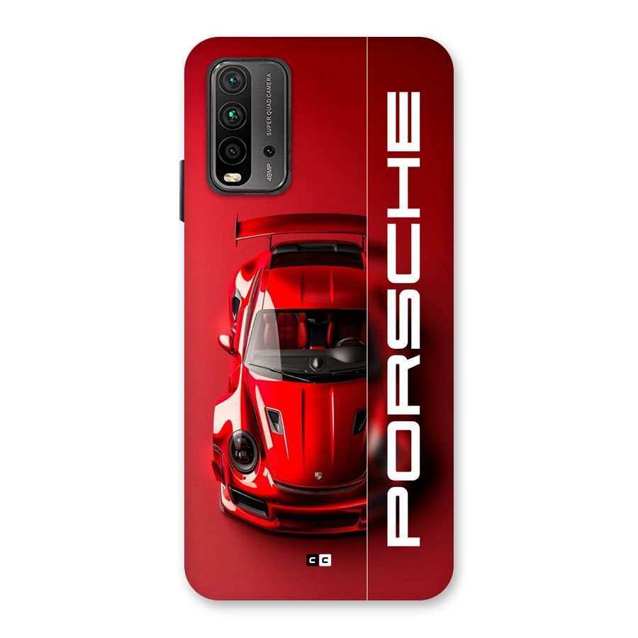 Red Porsche Back Case for Redmi 9 Power