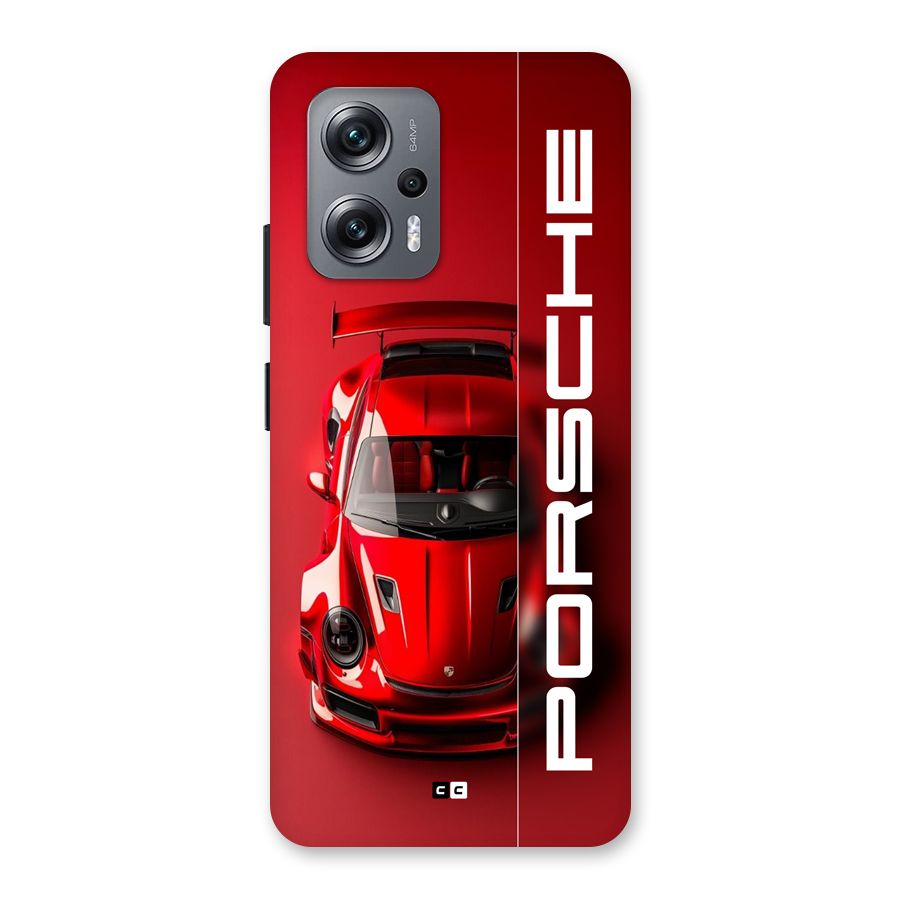 Red Porsche Back Case for Redmi K50i