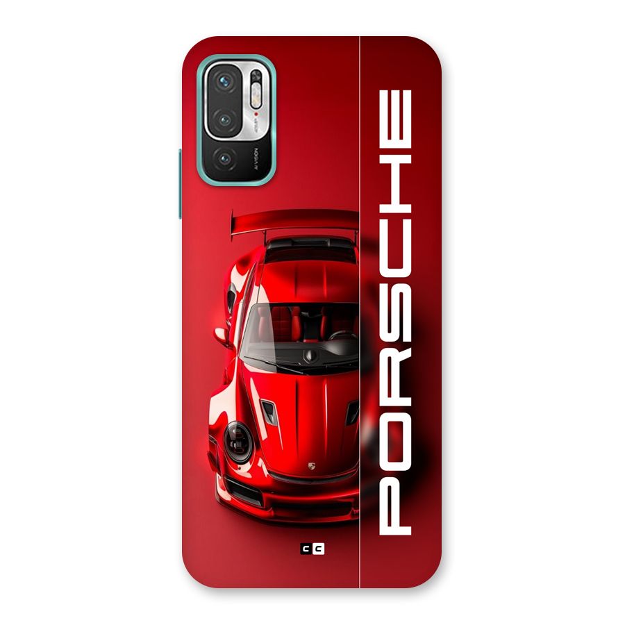 Red Porsche Back Case for Redmi Note 10T 5G