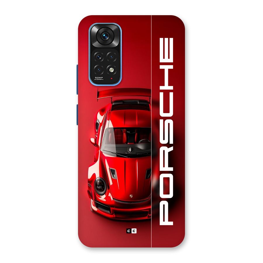 Red Porsche Back Case for Redmi Note 11S