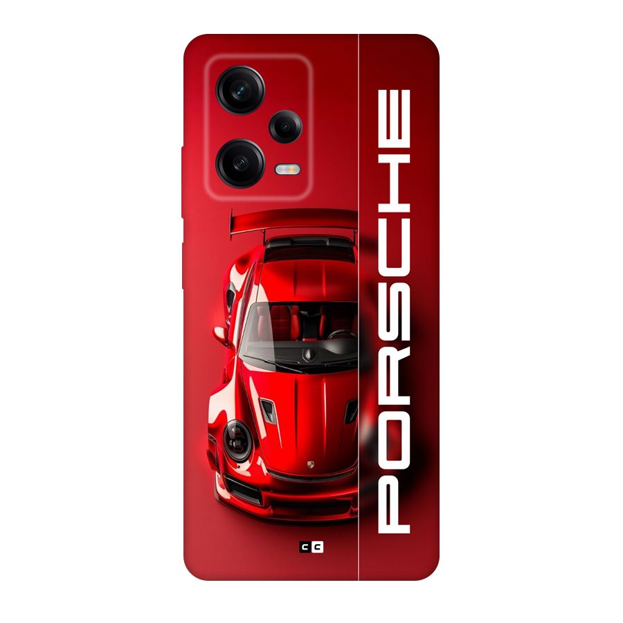 Red Porsche Back Case for Redmi Note 12 Pro