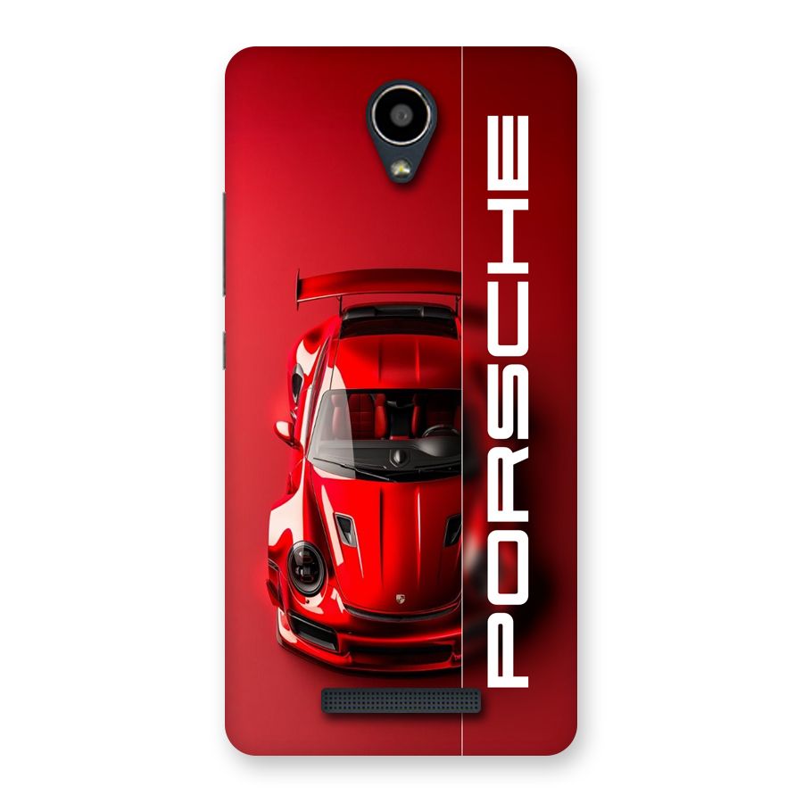Red Porsche Back Case for Redmi Note 2