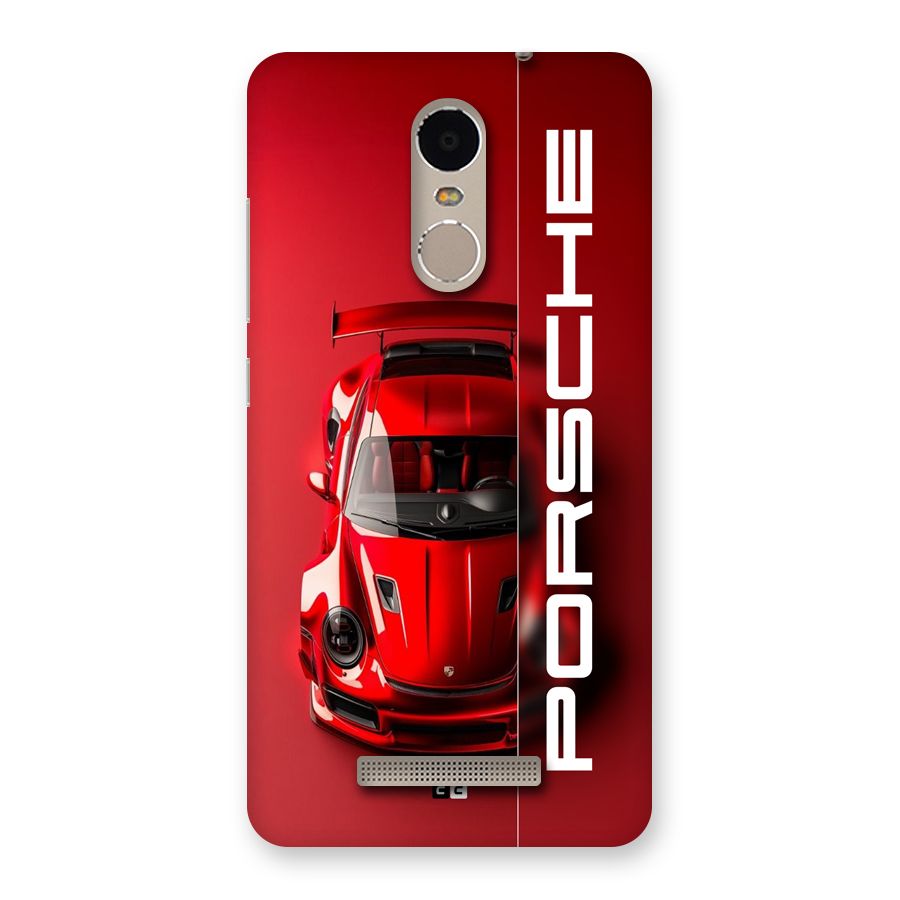 Red Porsche Back Case for Redmi Note 3