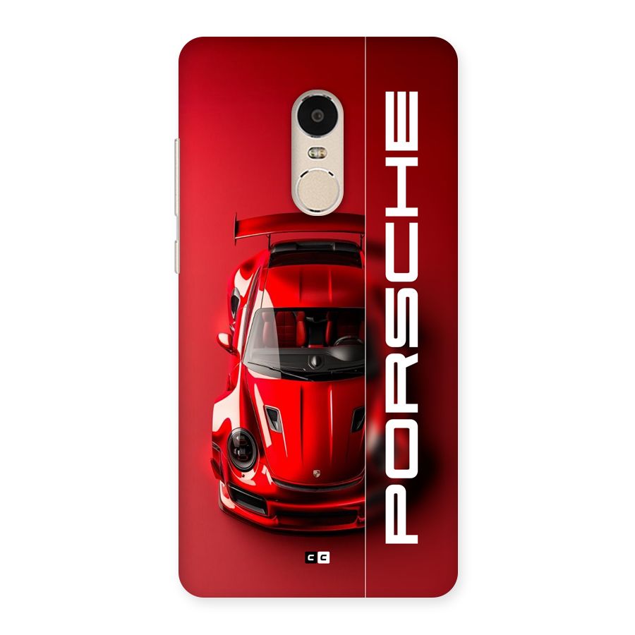 Red Porsche Back Case for Redmi Note 4