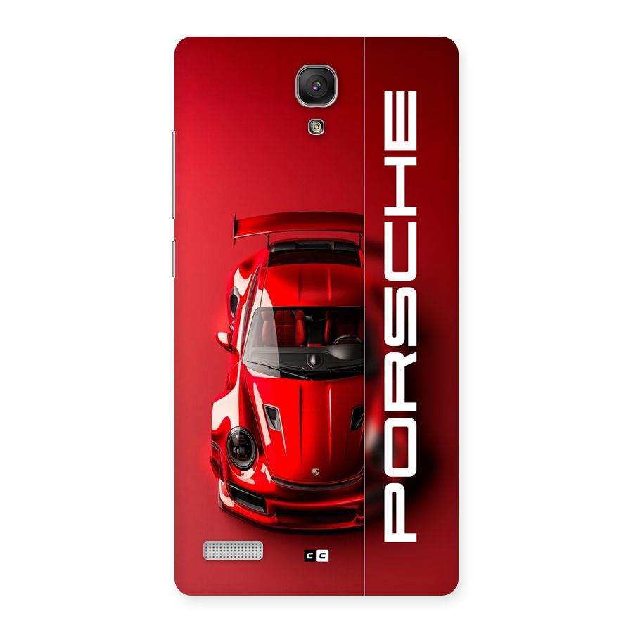 Red Porsche Back Case for Redmi Note Prime