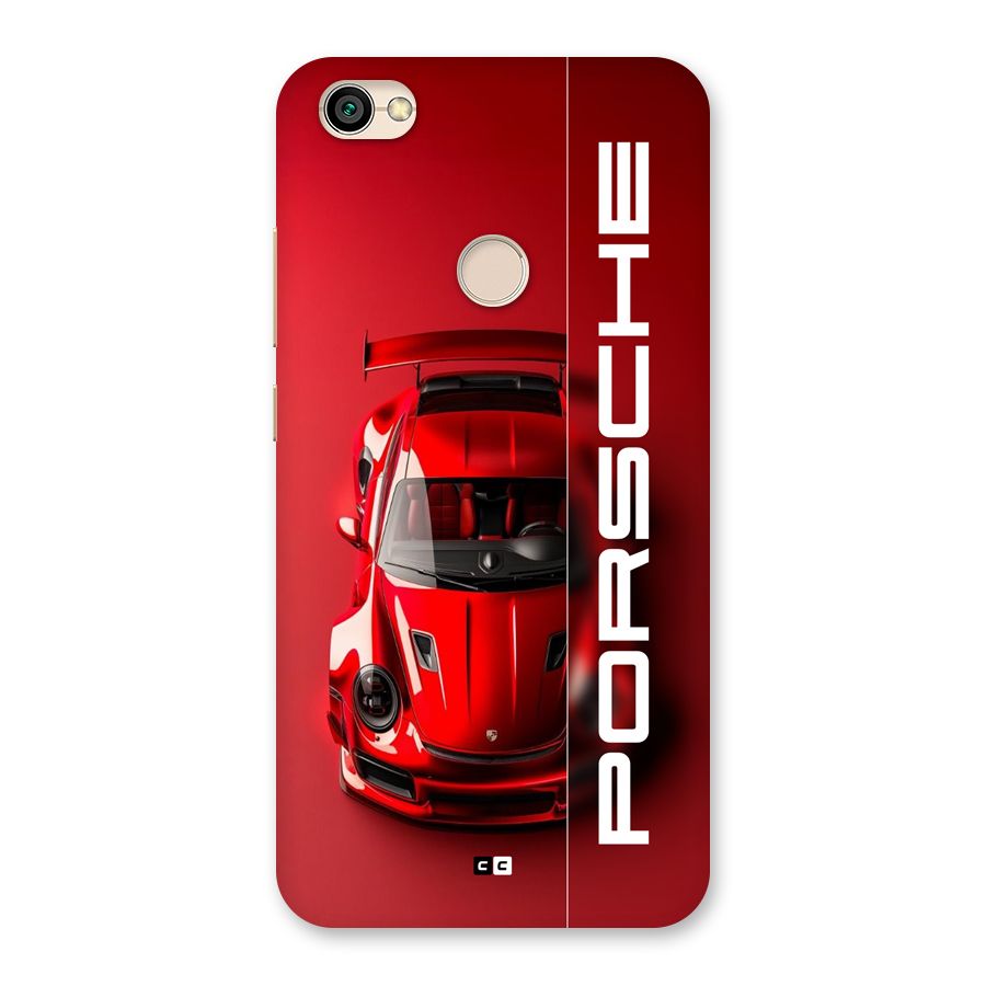 Red Porsche Back Case for Redmi Y1 2017