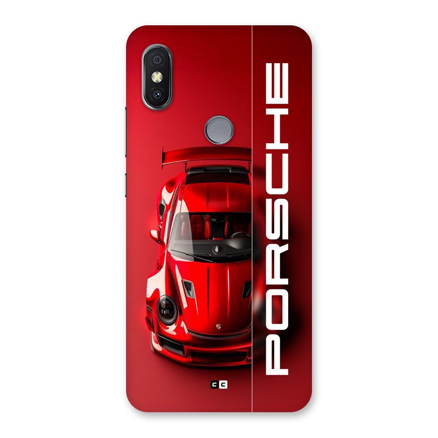 Red Porsche Back Case for Redmi Y2