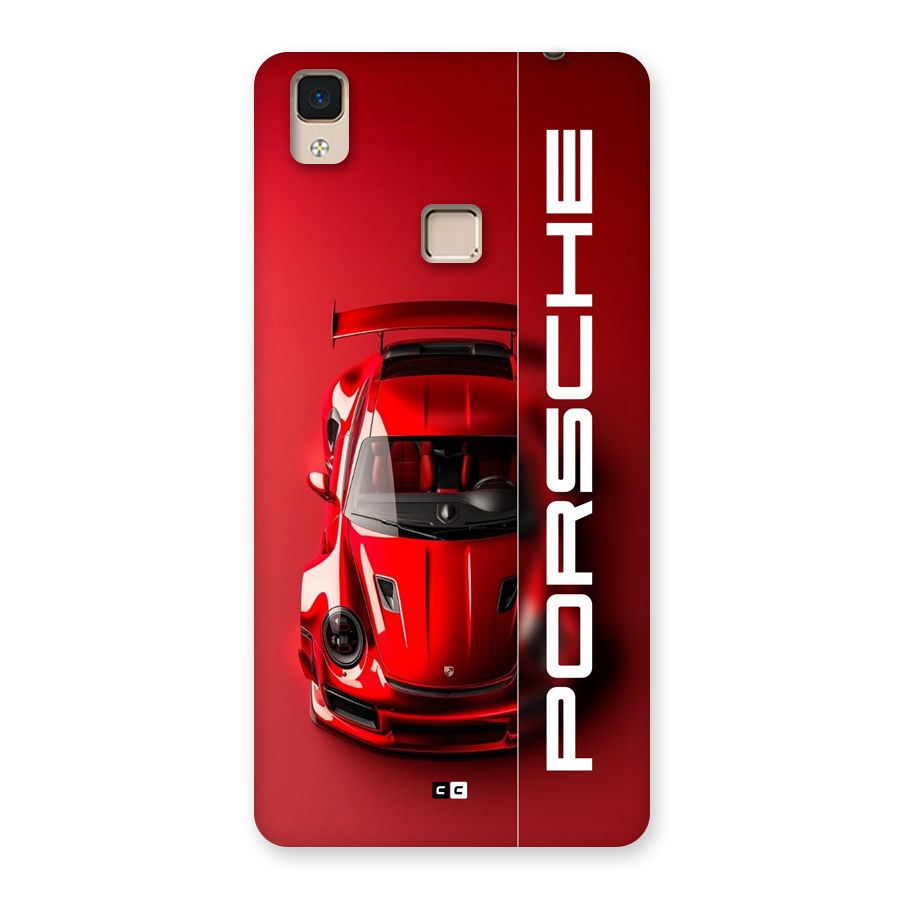 Red Porsche Back Case for V3 Max