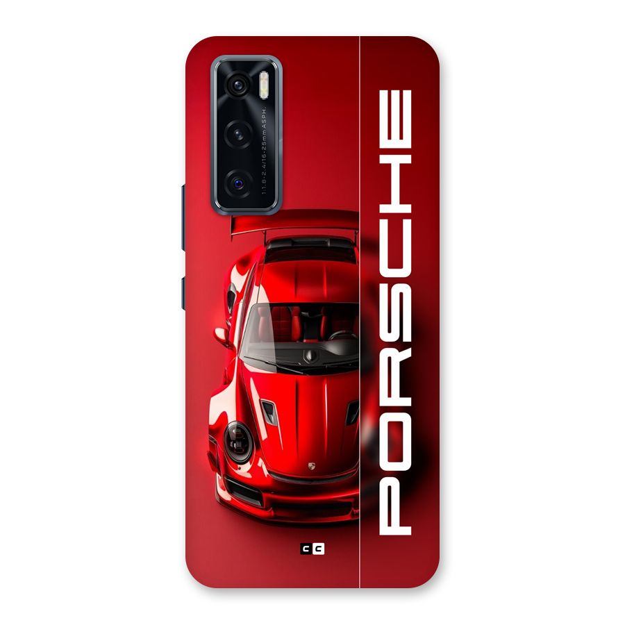 Red Porsche Back Case for Vivo V20 SE