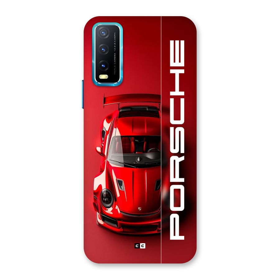 Red Porsche Back Case for Vivo Y20A