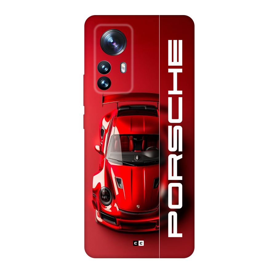 Red Porsche Back Case for Xiaomi 12 Pro
