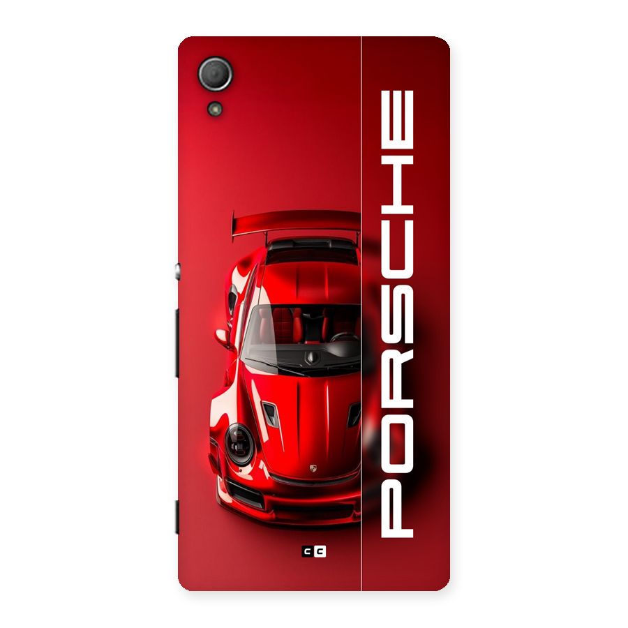 Red Porsche Back Case for Xperia Z3 Plus