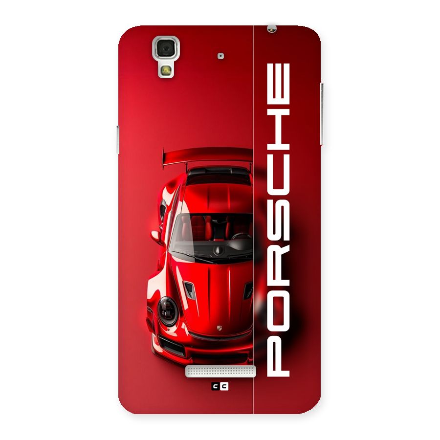 Red Porsche Back Case for YU Yureka Plus