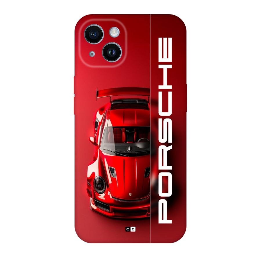 Red Porsche Back Case for iPhone 14