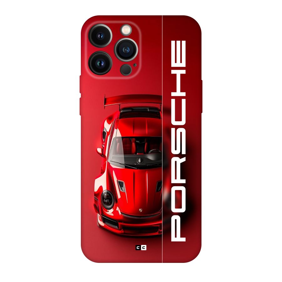 Red Porsche Back Case for iPhone 13 Pro Max