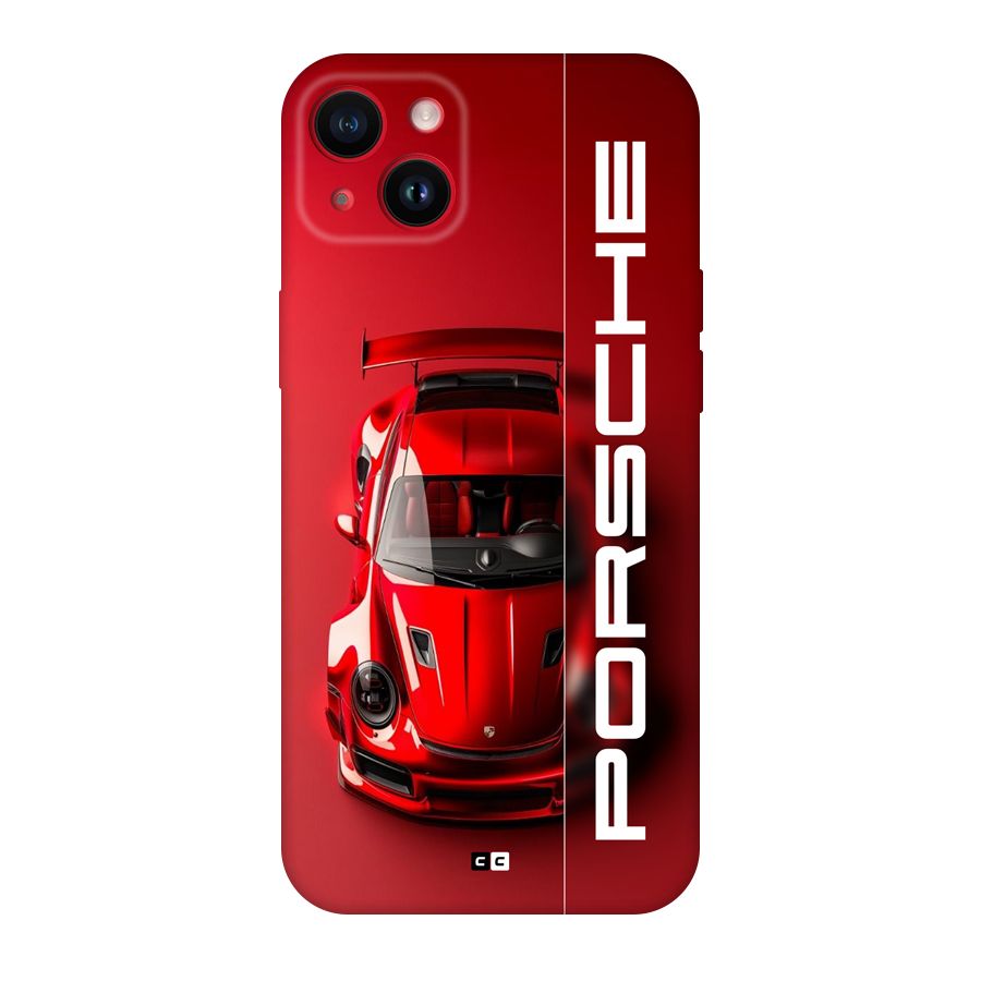 Red Porsche Back Case for iPhone 14 Plus