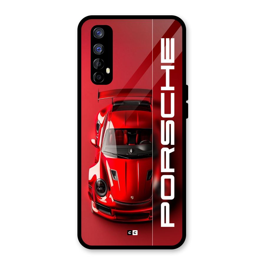 Red Porsche Glass Back Case for Realme Narzo 20 Pro