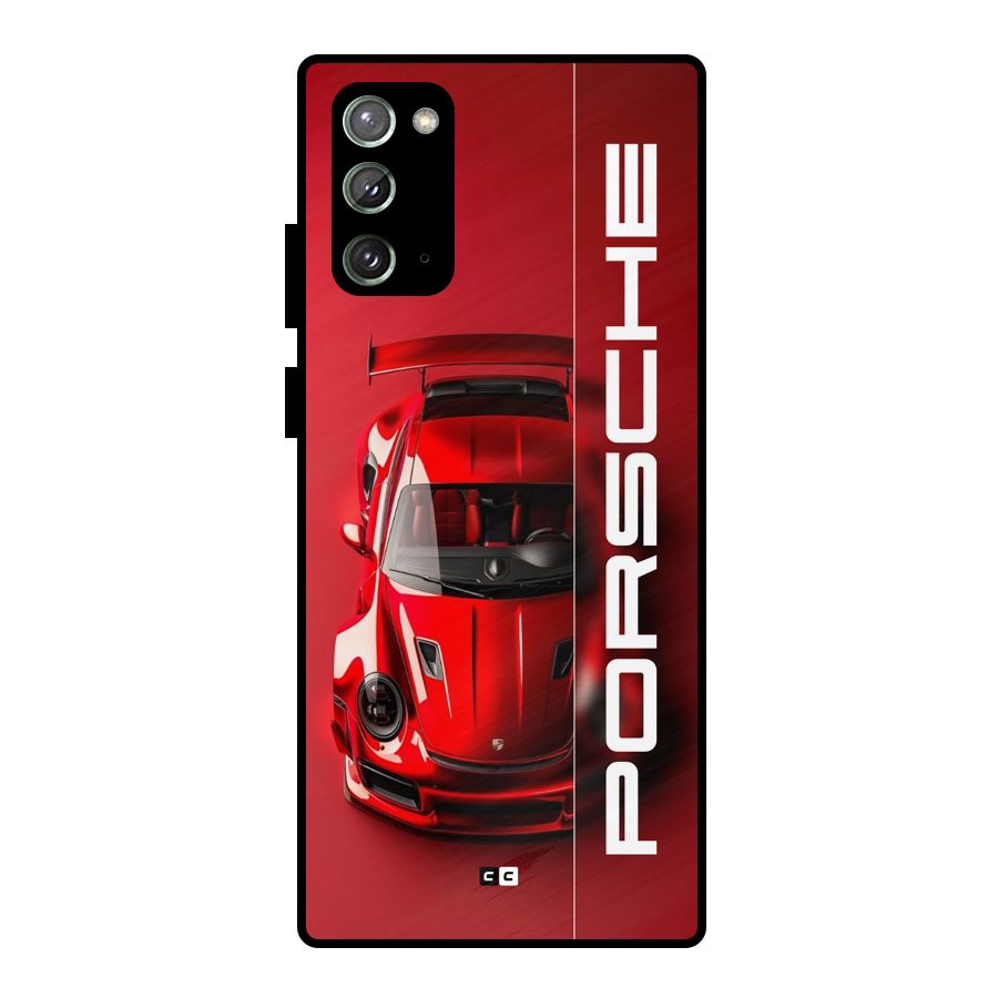 Red Porsche Metal Back Case for Galaxy Note 20
