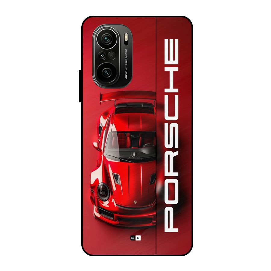 Red Porsche Metal Back Case for Mi 11x