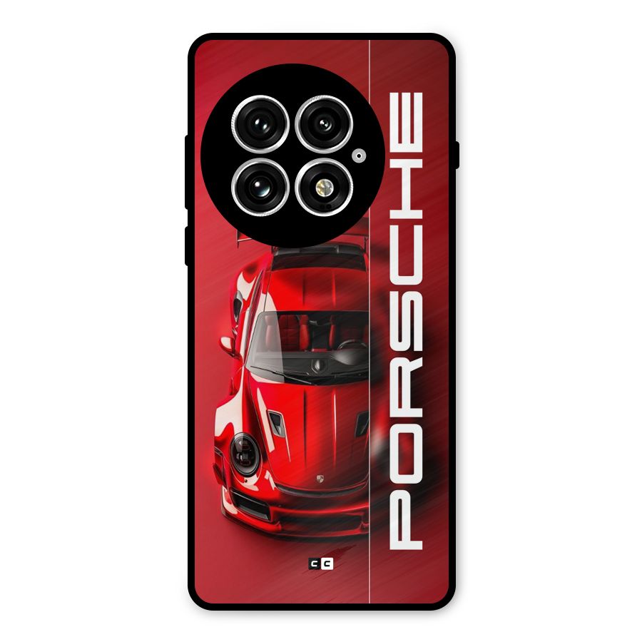 Red Porsche Metal Back Case for OnePlus 13