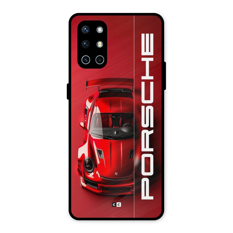 Red Porsche Metal Back Case for OnePlus 9R