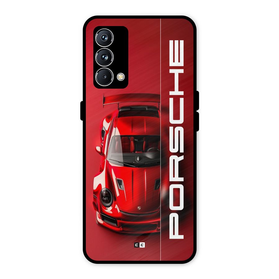 Red Porsche Metal Back Case for Realme GT Master Edition
