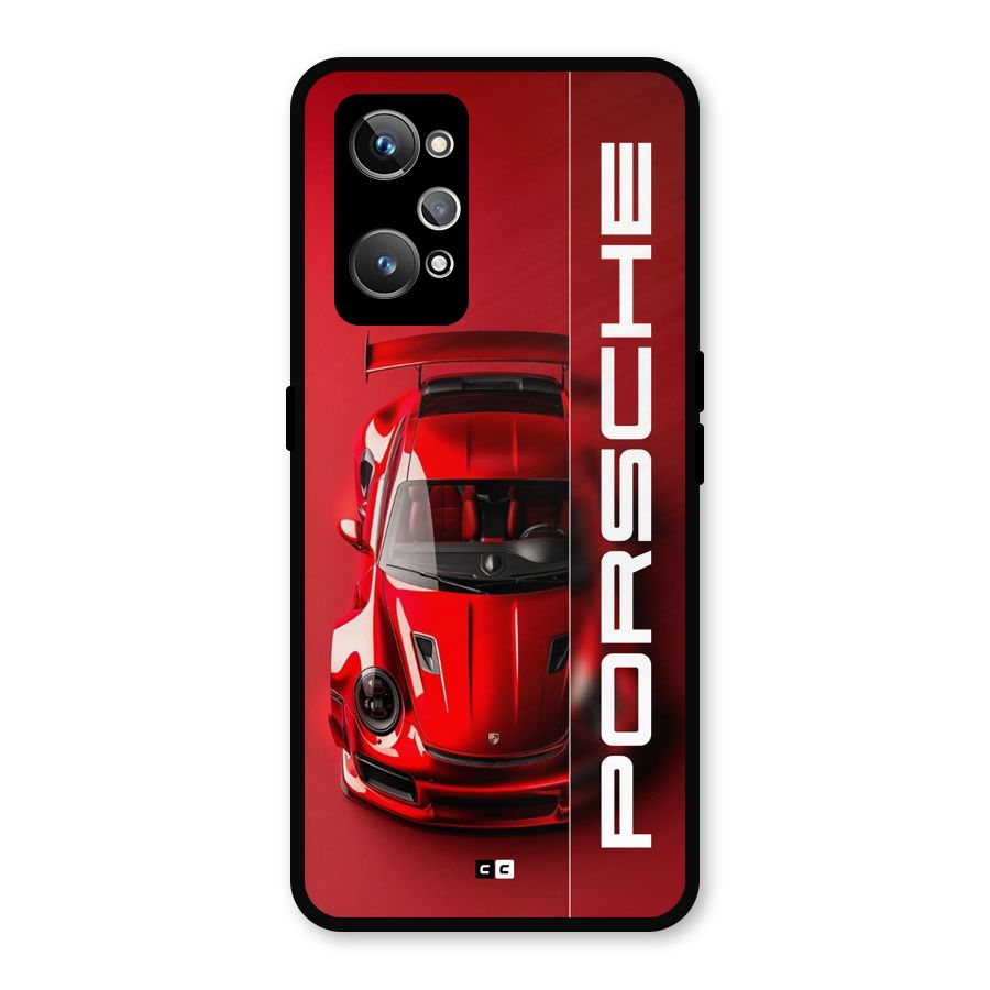 Red Porsche Metal Back Case for Realme GT Neo 3T