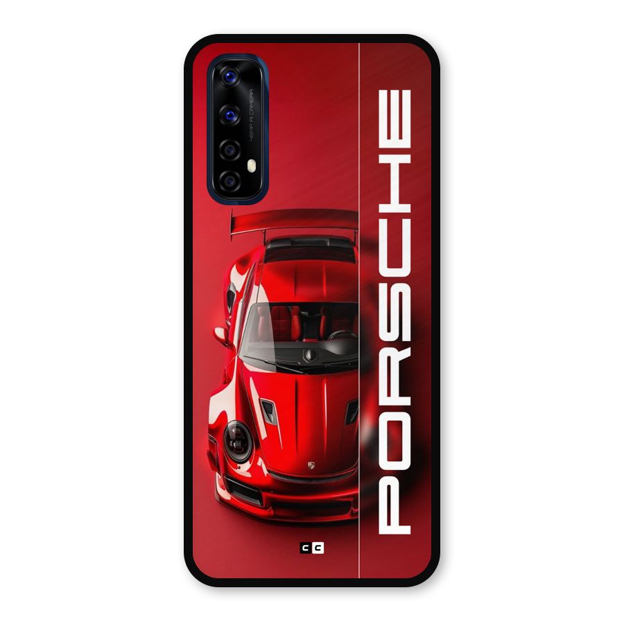 Red Porsche Metal Back Case for Realme Narzo 20 Pro
