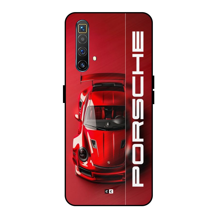 Red Porsche Metal Back Case for Realme X3 SuperZoom