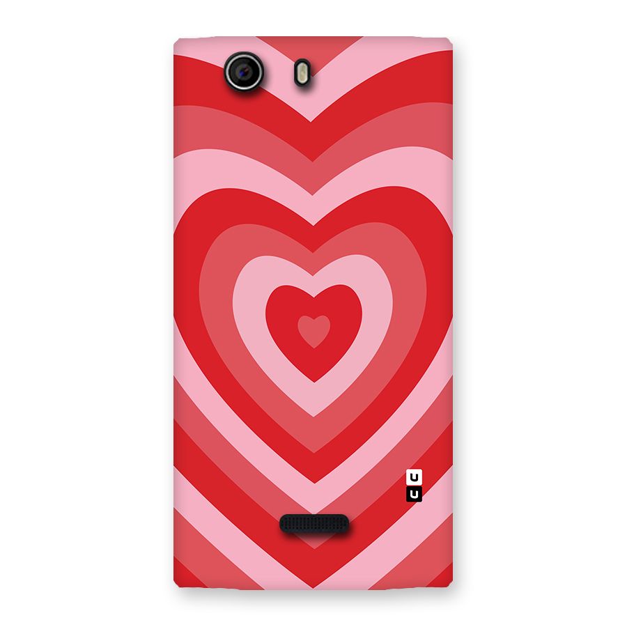 Red Retro Hearts Back Case for Canvas Nitro 2 E311
