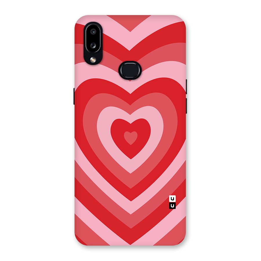 Red Retro Hearts Back Case for Galaxy A10s