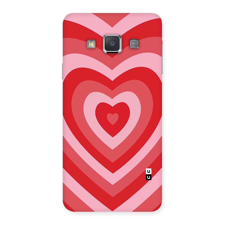 Red Retro Hearts Back Case for Galaxy A3