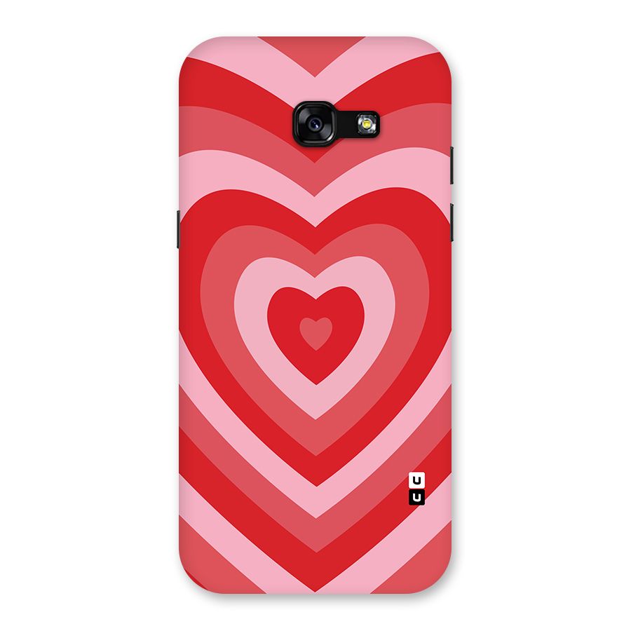 Red Retro Hearts Back Case for Galaxy A5 2017