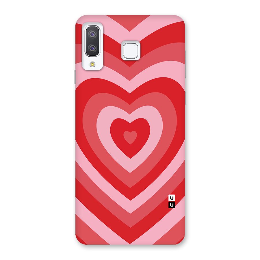 Red Retro Hearts Back Case for Galaxy A8 Star