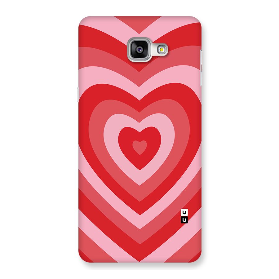 Red Retro Hearts Back Case for Galaxy A9