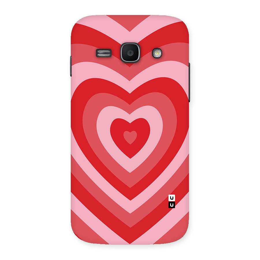 Red Retro Hearts Back Case for Galaxy Ace 3