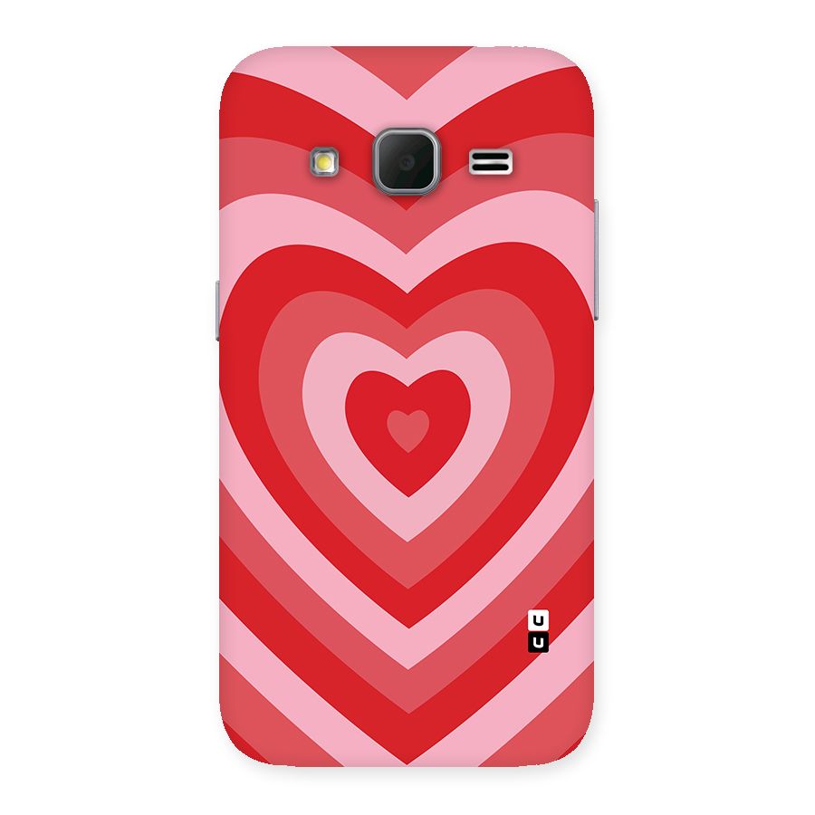 Red Retro Hearts Back Case for Galaxy Core Prime