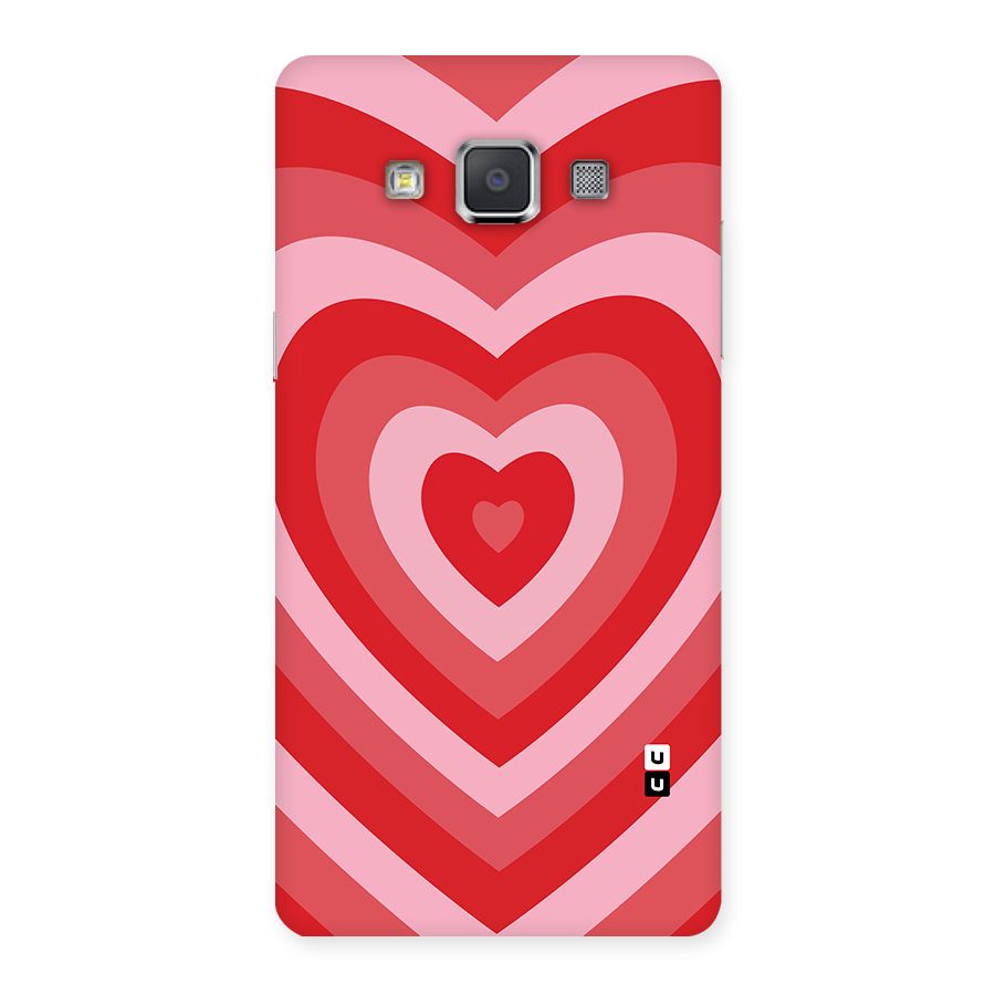 Red Retro Hearts Back Case for Galaxy Grand 3